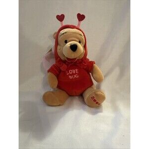 VNTG LOVE BUG Disney’s Winnie the Pooh FIREFLY POOH 8” Mini Bean Bag Plush Toy